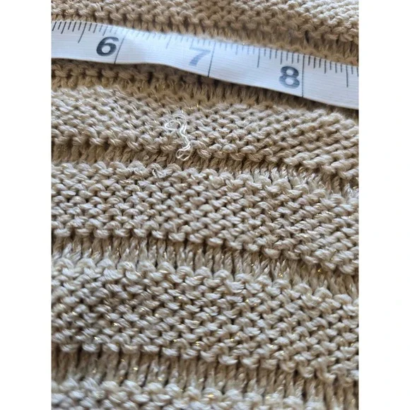 Vintage St. John Sport knit beige cardigan minimalist luxury women's size medium - Picture 6 of 8